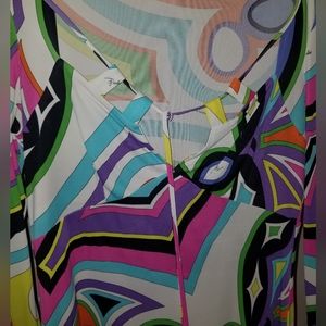 COPY - EMILIO PUCCI Firenze c.2005 Kaleidoscopic  Blouse Sz 8